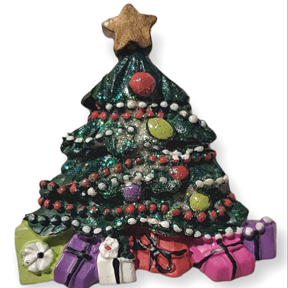 Vintage Christmas Tree Brooch